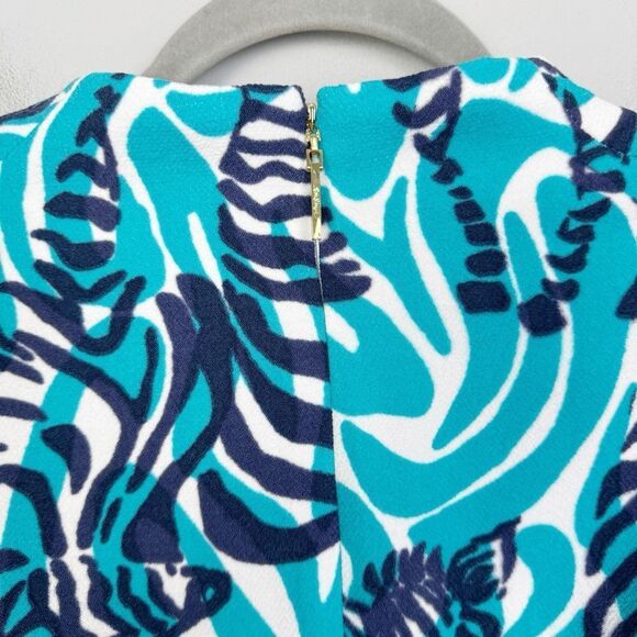 LILLY PULITZER | Devina Shift Dress in I’m Game Zebra Print Women’s Size 2 - Picture 13 of 15